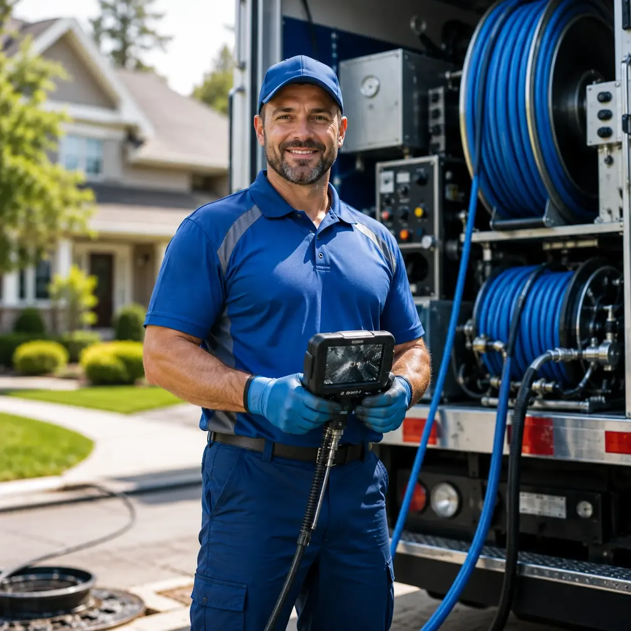 Local outdoor drain cleaning specialists in New Munich, MN
